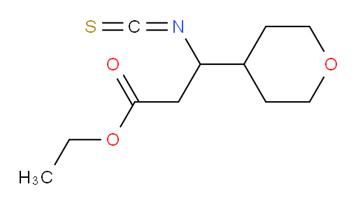 ethyl 3-isothiocyanato-3-(oxan-4-yl)propanoate