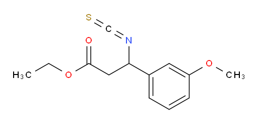 ethyl 3-isothiocyanato-3-(3-methoxyphenyl)propanoate