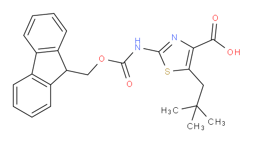 5-(2,2-dimethylpropyl)-2-({[(9H-fluoren-9-yl)methoxy]carbonyl}amino)-1,3-thiazole-4-carboxylic acid