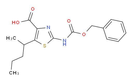 2-{[(benzyloxy)carbonyl]amino}-5-(pentan-2-yl)-1,3-thiazole-4-carboxylic acid