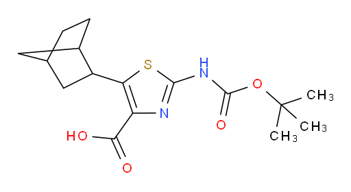 5-{bicyclo[2.2.1]heptan-2-yl}-2-{[(tert-butoxy)carbonyl]amino}-1,3-thiazole-4-carboxylic acid