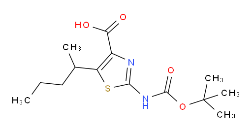 2-{[(tert-butoxy)carbonyl]amino}-5-(pentan-2-yl)-1,3-thiazole-4-carboxylic acid