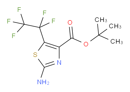 tert-butyl 2-amino-5-(pentafluoroethyl)-1,3-thiazole-4-carboxylate