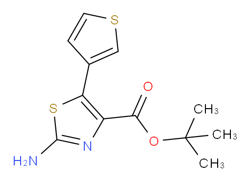 tert-butyl 2-amino-5-(thiophen-3-yl)-1,3-thiazole-4-carboxylate