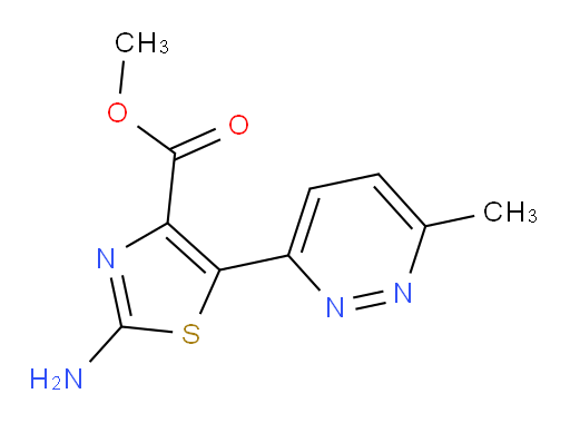 methyl 2-amino-5-(6-methylpyridazin-3-yl)-1,3-thiazole-4-carboxylate