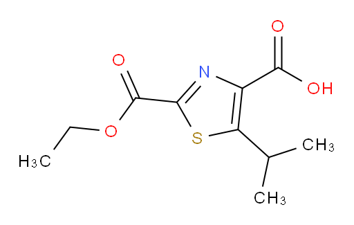 2-(ethoxycarbonyl)-5-(propan-2-yl)-1,3-thiazole-4-carboxylic acid