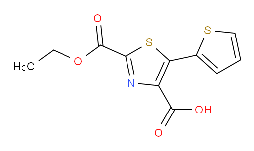2-(ethoxycarbonyl)-5-(thiophen-2-yl)-1,3-thiazole-4-carboxylic acid