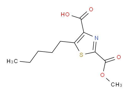 2-(methoxycarbonyl)-5-pentyl-1,3-thiazole-4-carboxylic acid
