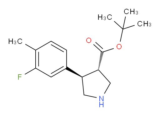 rac-tert-butyl (3R,4S)-4-(3-fluoro-4-methylphenyl)pyrrolidine-3-carboxylate