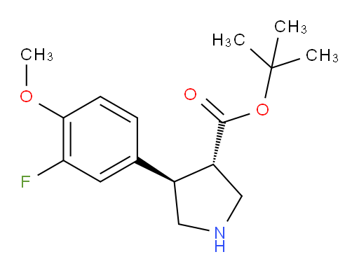 rac-tert-butyl (3R,4S)-4-(3-fluoro-4-methoxyphenyl)pyrrolidine-3-carboxylate