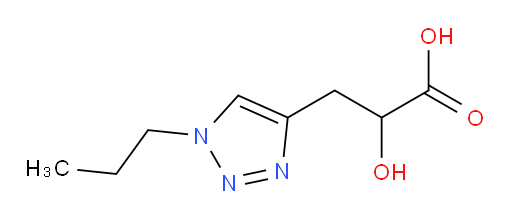 2-hydroxy-3-(1-propyl-1H-1,2,3-triazol-4-yl)propanoic acid