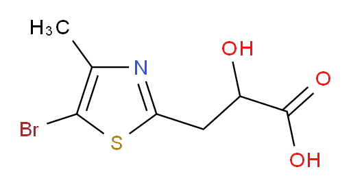 3-(5-bromo-4-methyl-1,3-thiazol-2-yl)-2-hydroxypropanoic acid