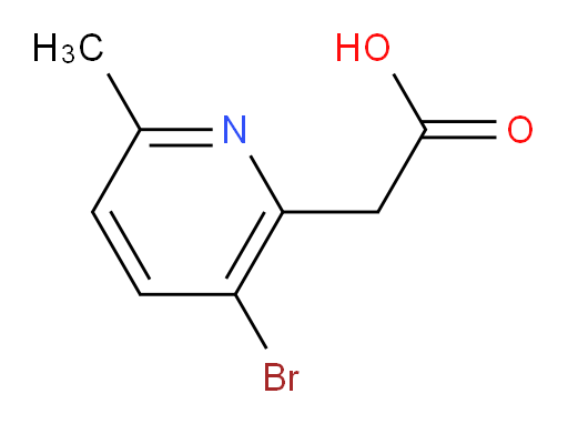 2-(3-bromo-6-methylpyridin-2-yl)acetic acid