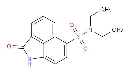 N,N-diethyl-3-oxo-2-azatricyclo[6.3.1.0,4,12]dodeca-1(11),4(12),5,7,9-pentaene-9-sulfonamide