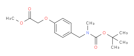 methyl 2-[4-({[(tert-butoxy)carbonyl](methyl)amino}methyl)phenoxy]acetate