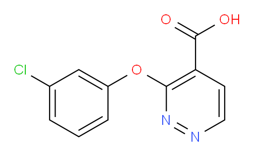 3-(3-chlorophenoxy)pyridazine-4-carboxylic acid
