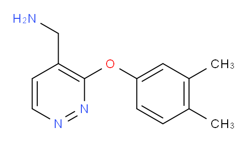 1-[3-(3,4-dimethylphenoxy)pyridazin-4-yl]methanamine