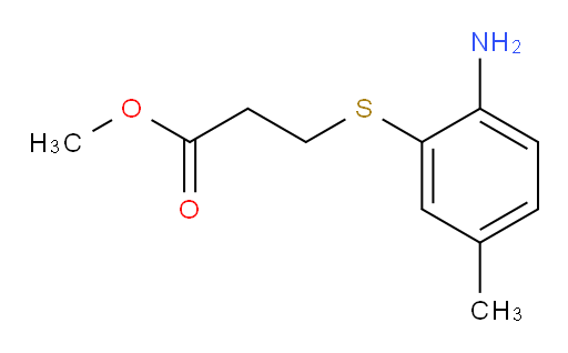 methyl 3-[(2-amino-5-methylphenyl)sulfanyl]propanoate