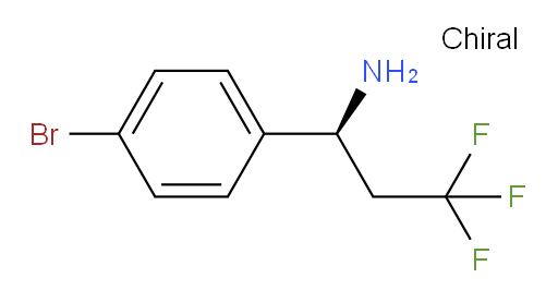(1S)-1-(4-bromophenyl)-3,3,3-trifluoropropan-1-amine
