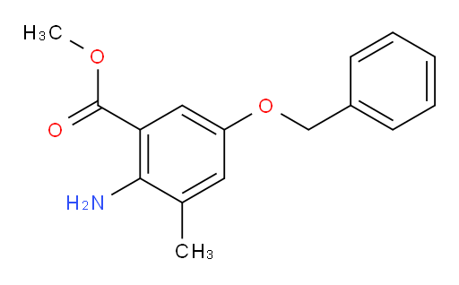 methyl 2-amino-5-(benzyloxy)-3-methylbenzoate
