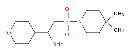 2-[(4,4-dimethylpiperidin-1-yl)sulfonyl]-1-(oxan-4-yl)ethan-1-amine
