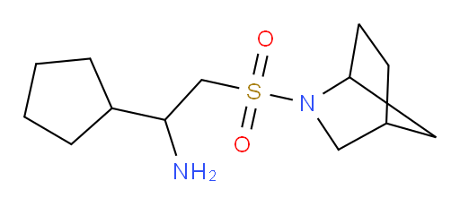 2-{2-azabicyclo[2.2.1]heptane-2-sulfonyl}-1-cyclopentylethan-1-amine