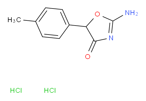 2-amino-5-(4-methylphenyl)-4,5-dihydro-1,3-oxazol-4-one dihydrochloride