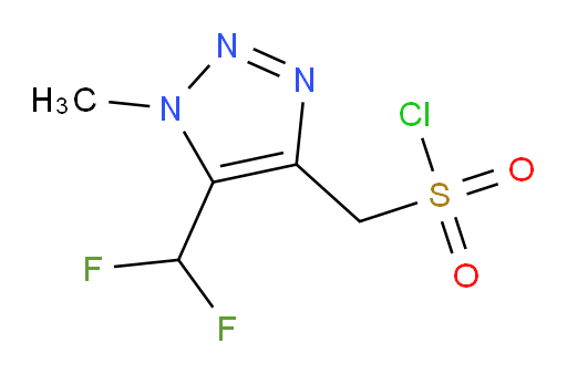 [5-(difluoromethyl)-1-methyl-1H-1,2,3-triazol-4-yl]methanesulfonyl chloride