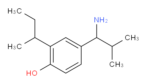 4-(1-amino-2-methylpropyl)-2-(butan-2-yl)phenol