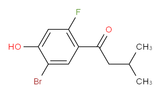 1-(5-bromo-2-fluoro-4-hydroxyphenyl)-3-methylbutan-1-one