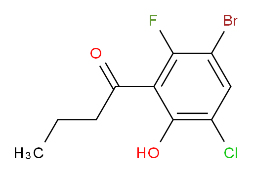 1-(3-bromo-5-chloro-2-fluoro-6-hydroxyphenyl)butan-1-one