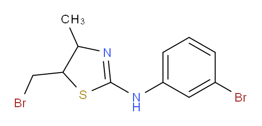 5-(bromomethyl)-N-(3-bromophenyl)-4-methyl-4,5-dihydro-1,3-thiazol-2-amine