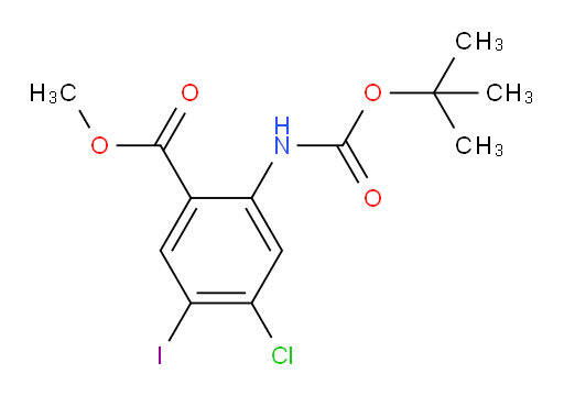 methyl 2-{[(tert-butoxy)carbonyl]amino}-4-chloro-5-iodobenzoate