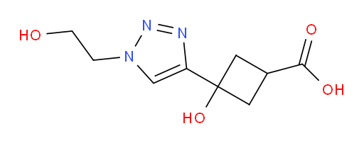 3-hydroxy-3-[1-(2-hydroxyethyl)-1H-1,2,3-triazol-4-yl]cyclobutane-1-carboxylic acid