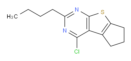10-butyl-12-chloro-7-thia-9,11-diazatricyclo[6.4.0.0,2,6]dodeca-1(12),2(6),8,10-tetraene