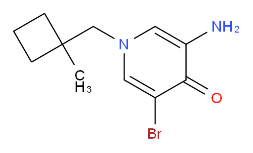 3-amino-5-bromo-1-[(1-methylcyclobutyl)methyl]-1,4-dihydropyridin-4-one