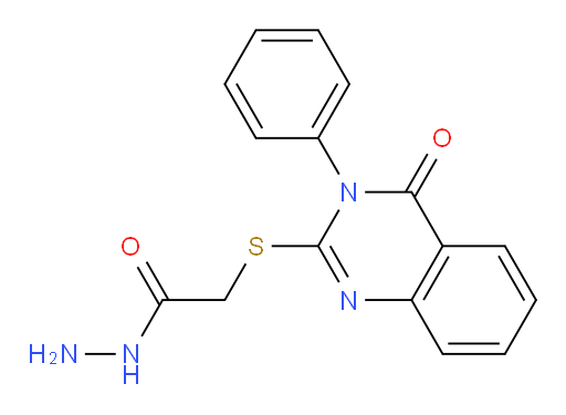 2-[(4-oxo-3-phenyl-3,4-dihydroquinazolin-2-yl)sulfanyl]acetohydrazide