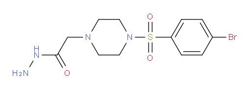 2-[4-(4-bromobenzenesulfonyl)piperazin-1-yl]acetohydrazide