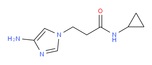3-(4-amino-1H-imidazol-1-yl)-N-cyclopropylpropanamide