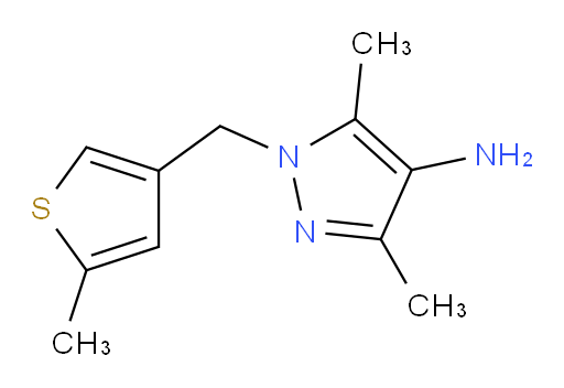 3,5-dimethyl-1-[(5-methylthiophen-3-yl)methyl]-1H-pyrazol-4-amine