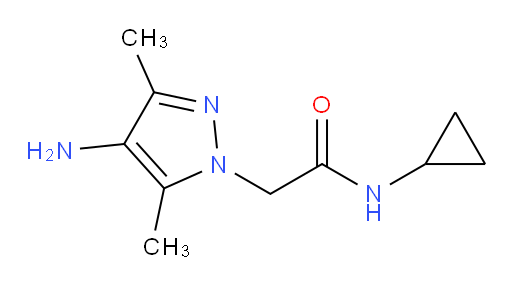 2-(4-amino-3,5-dimethyl-1H-pyrazol-1-yl)-N-cyclopropylacetamide
