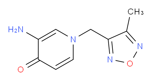 3-amino-1-[(4-methyl-1,2,5-oxadiazol-3-yl)methyl]-1,4-dihydropyridin-4-one