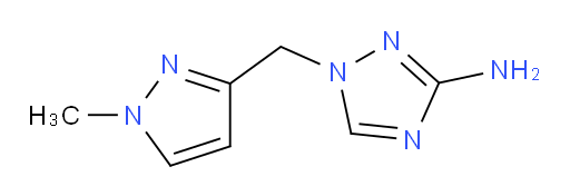 1-[(1-methyl-1H-pyrazol-3-yl)methyl]-1H-1,2,4-triazol-3-amine