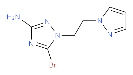 5-bromo-1-[2-(1H-pyrazol-1-yl)ethyl]-1H-1,2,4-triazol-3-amine