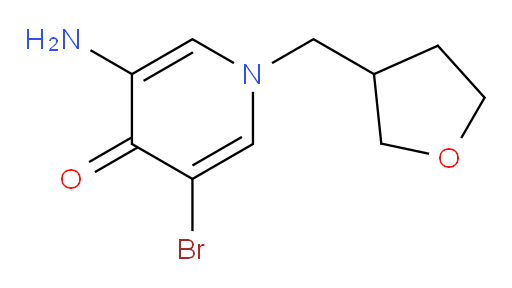 3-amino-5-bromo-1-[(oxolan-3-yl)methyl]-1,4-dihydropyridin-4-one