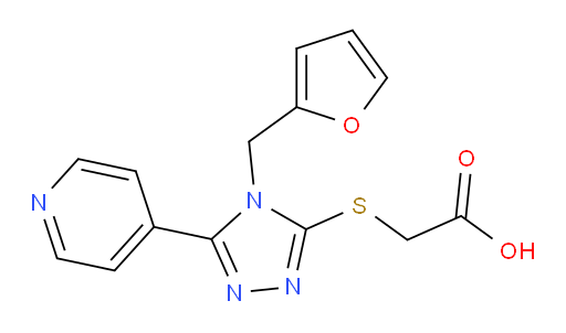 2-({4-[(furan-2-yl)methyl]-5-(pyridin-4-yl)-4H-1,2,4-triazol-3-yl}sulfanyl)acetic acid