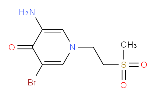 3-amino-5-bromo-1-(2-methanesulfonylethyl)-1,4-dihydropyridin-4-one