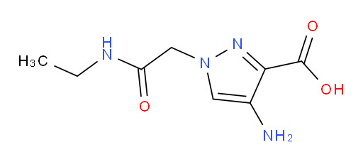 4-amino-1-[(ethylcarbamoyl)methyl]-1H-pyrazole-3-carboxylic acid