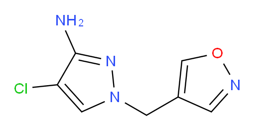 4-chloro-1-[(1,2-oxazol-4-yl)methyl]-1H-pyrazol-3-amine
