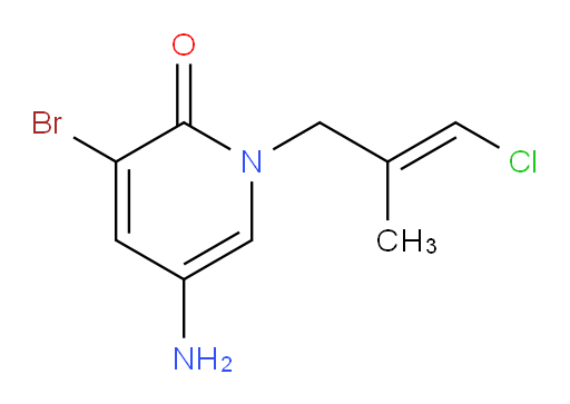 5-amino-3-bromo-1-(3-chloro-2-methylprop-2-en-1-yl)-1,2-dihydropyridin-2-one